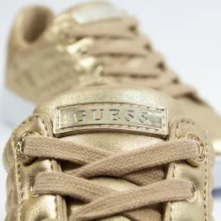 Basket basse femme Guess Reace Sneaker Laminé Or - ZESHOES