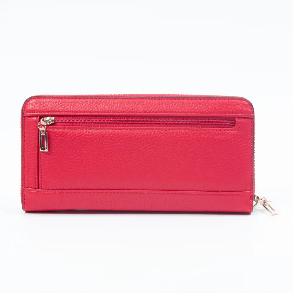 Portefeuille femme Guess Becca Long Zipper Pull Rouge - ZESHOES