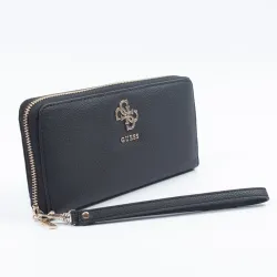 Portefeuille femme Guess Logo Numérique Noir - ZESHOES