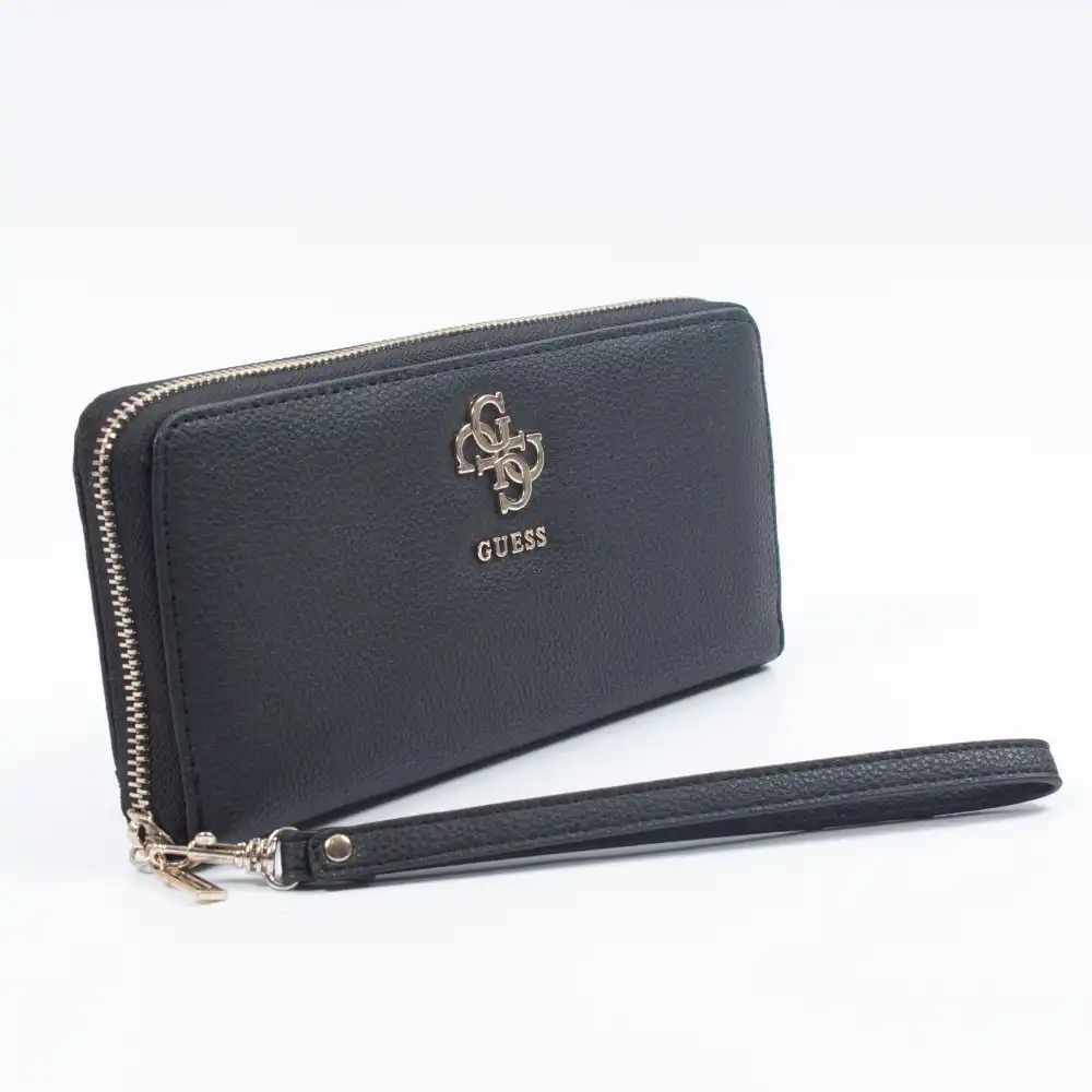 Portefeuille femme Guess Logo Numérique Noir - ZESHOES