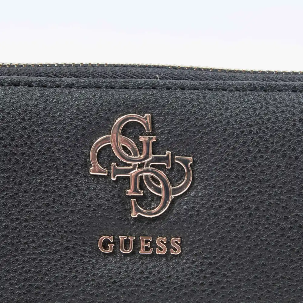 Portefeuille femme Guess Logo Numérique Noir - ZESHOES