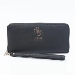 Portefeuille femme Guess Logo Numérique Noir - ZESHOES