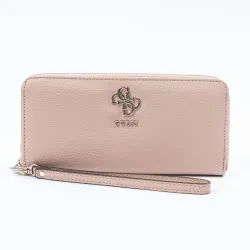 Portefeuille femme Guess Logo Numérique Rose - ZESHOES