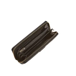 Portefeuille femme Guess Becca Long Zipper Pull Noir - ZESHOES