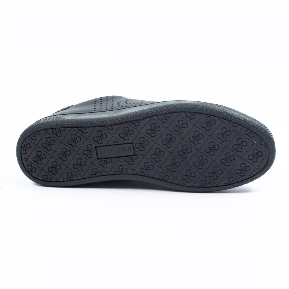 Basket basse femme Guess Ranvo Perforated Sneaker Noir - ZESHOES