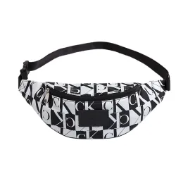 Sac banane homme Calvin Klein SP Essentials Print Street Pack noir et blanc -...