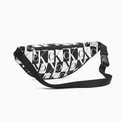 Sac banane homme Calvin Klein SP Essentials Print Street Pack noir et blanc -...