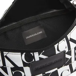 Sac banane homme Calvin Klein SP Essentials Print Street Pack noir et blanc -...