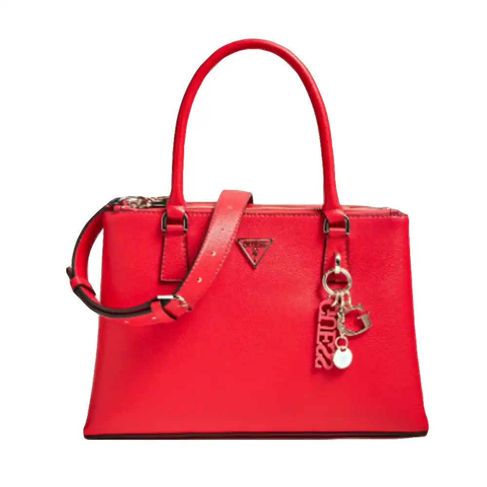 Sac a main femme Guess Becca Charm Rouge - ZESHOES