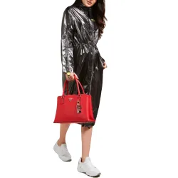 Sac a main femme Guess Becca Charm Rouge - ZESHOES