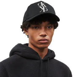 Casquette homme Calvin Klein Sergé de coton Noir - ZESHOES