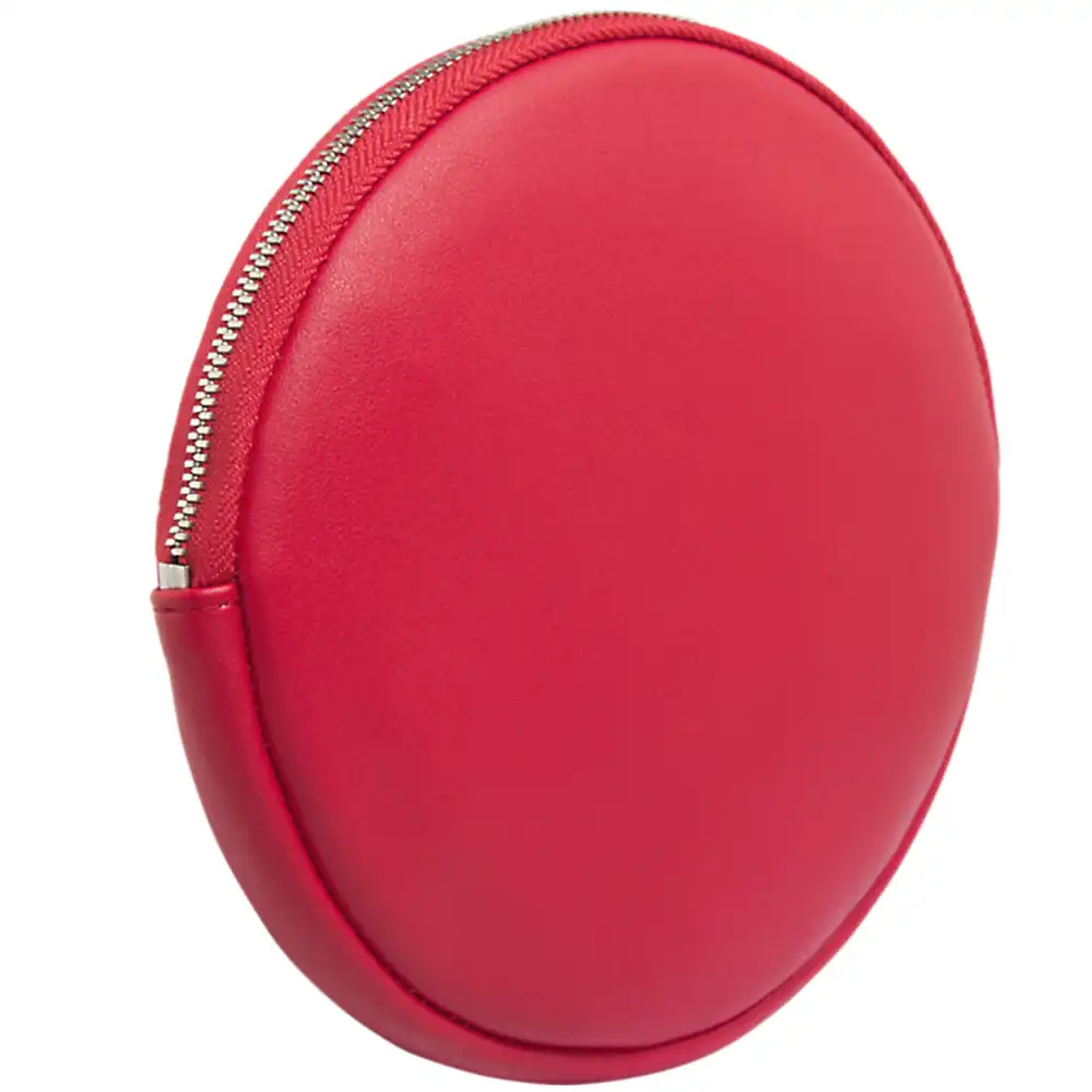 Portefeuille femme Calvin Klein cercle sculpté Rouge - ZESHOES