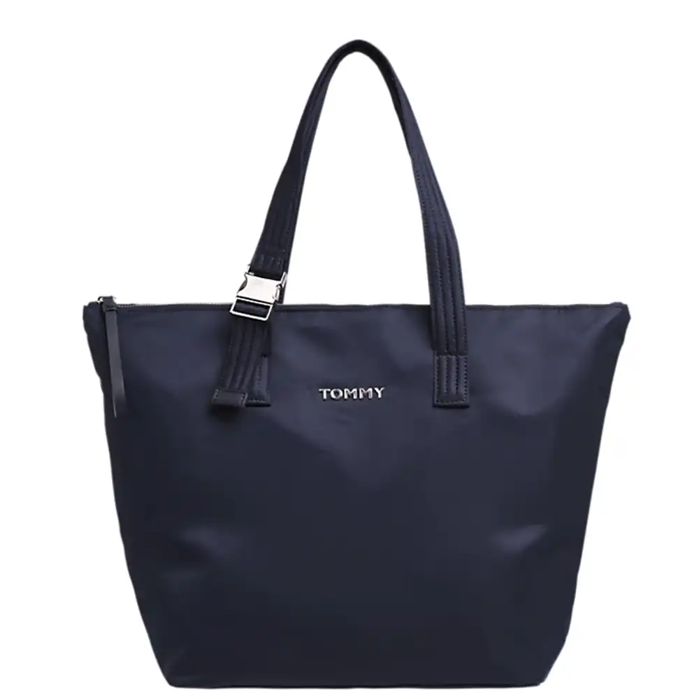 Sac a main femme Tommy Jeans Nylon tote Bleu - ZESHOES