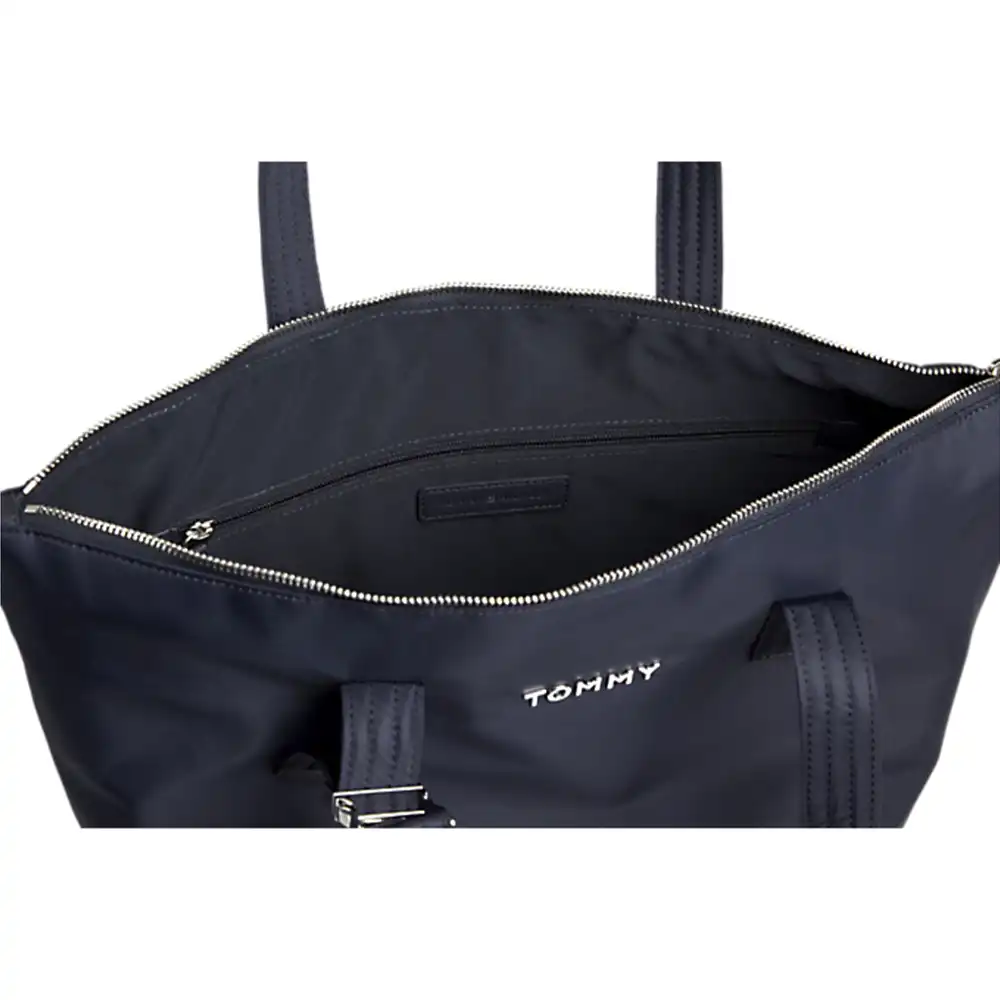 Sac a main femme Tommy Jeans Nylon tote Bleu - ZESHOES