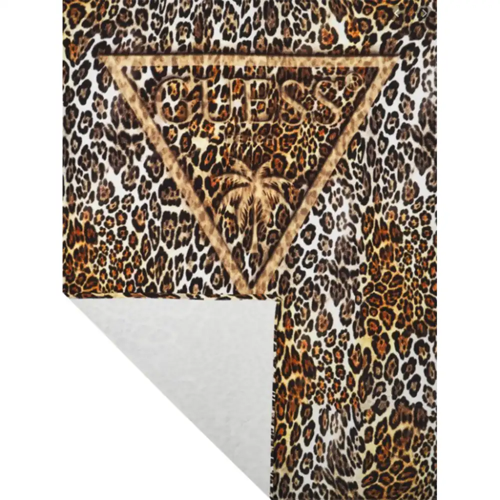 Serviette de plage femme Guess Logo triangle palm Leopard - ZESHOES