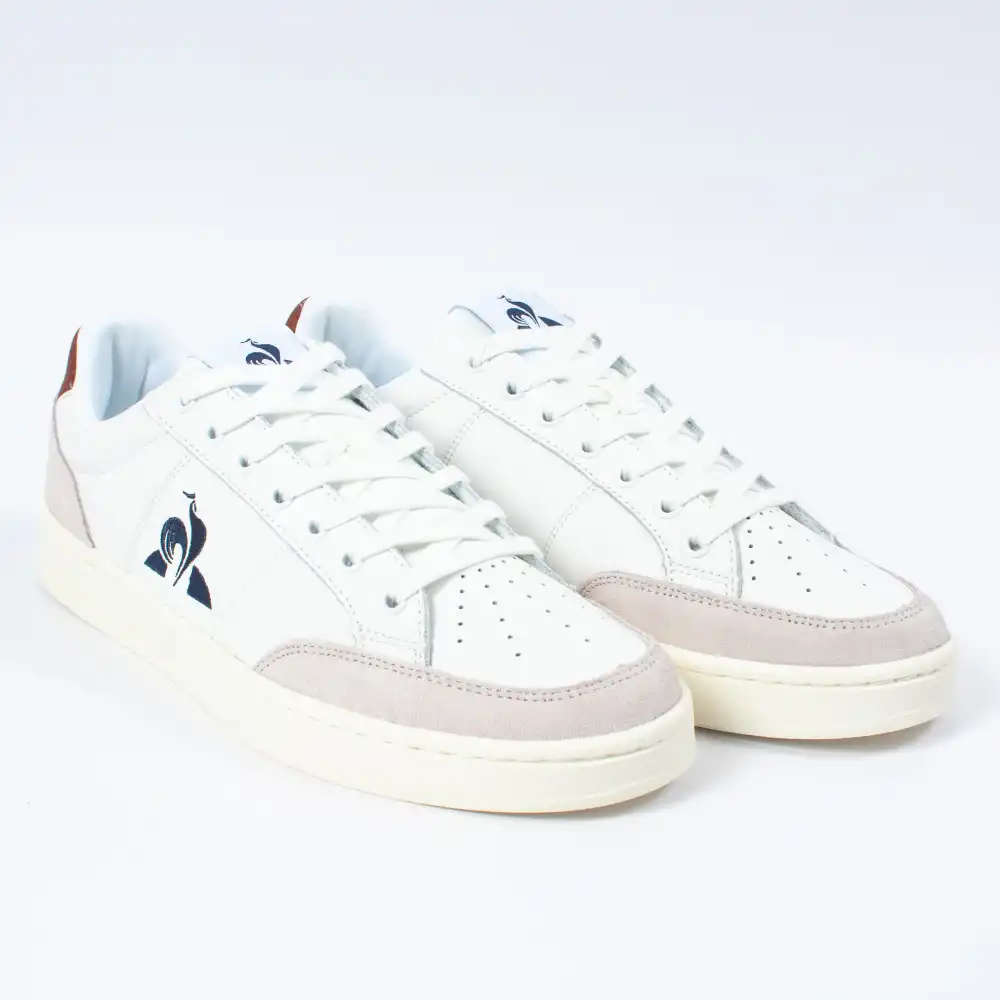 Basket basse homme Le Coq Sportif Court net Blanc - ZESHOES