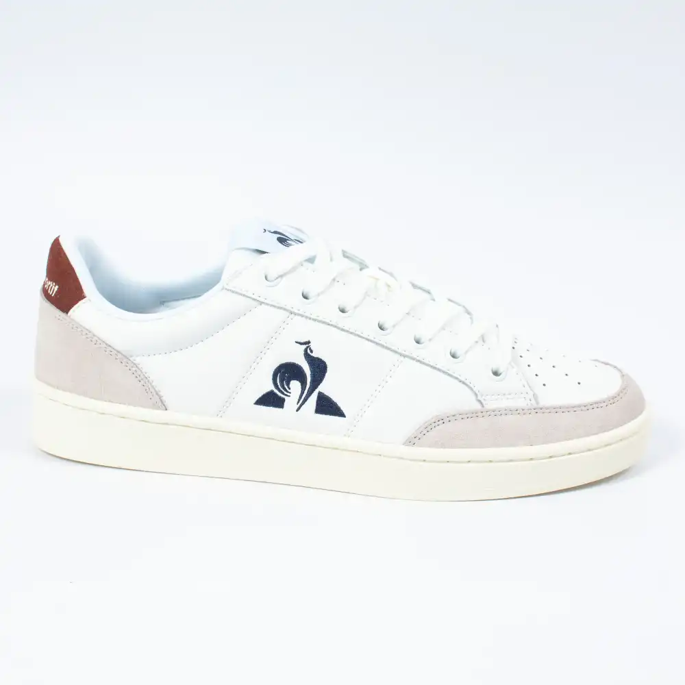 Basket basse homme Le Coq Sportif Court net Blanc - ZESHOES