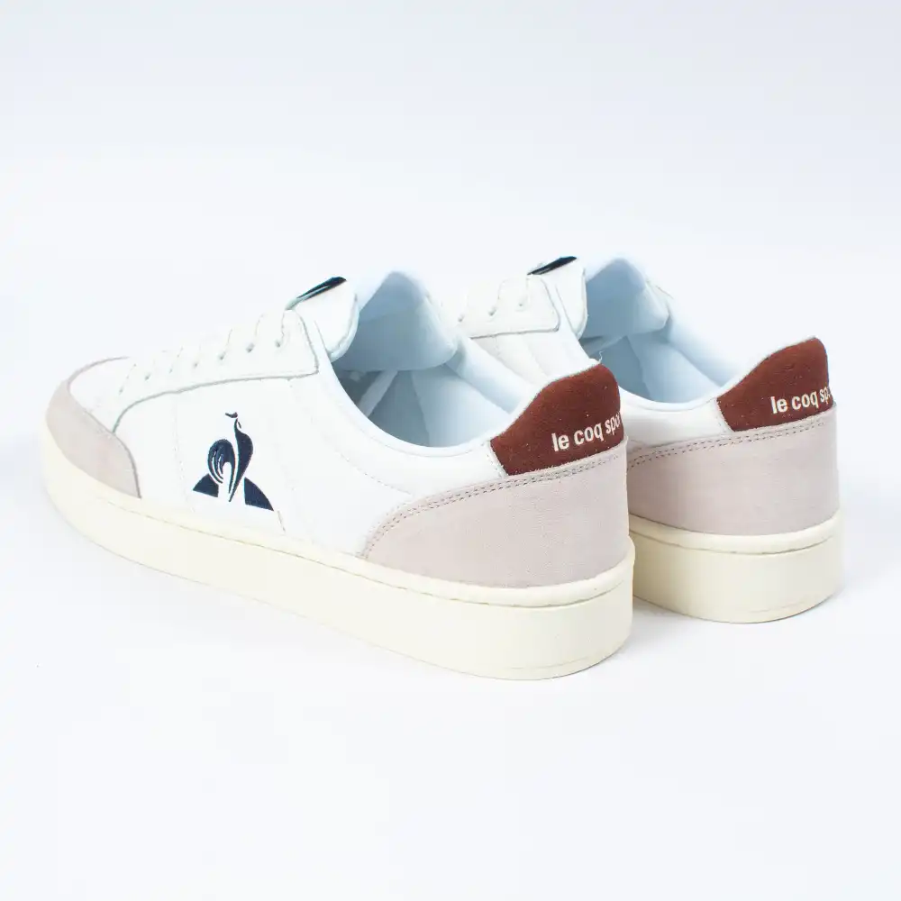 Basket basse homme Le Coq Sportif Court net Blanc - ZESHOES