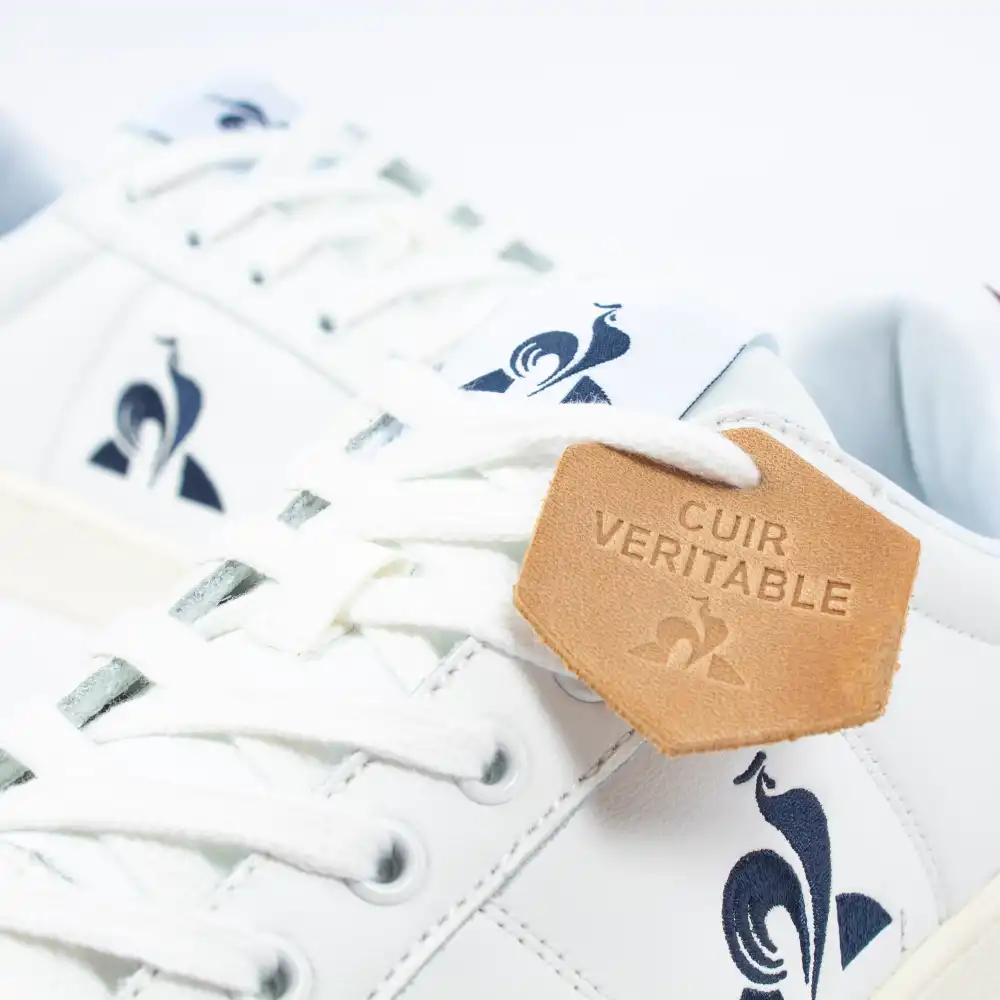 Basket basse homme Le Coq Sportif Court net Blanc - ZESHOES