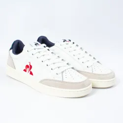 Basket basse homme Le Coq Sportif Court net Blanc - ZESHOES