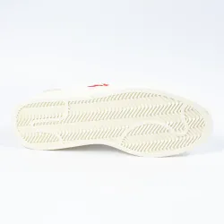 Basket basse homme Le Coq Sportif Court net Blanc - ZESHOES