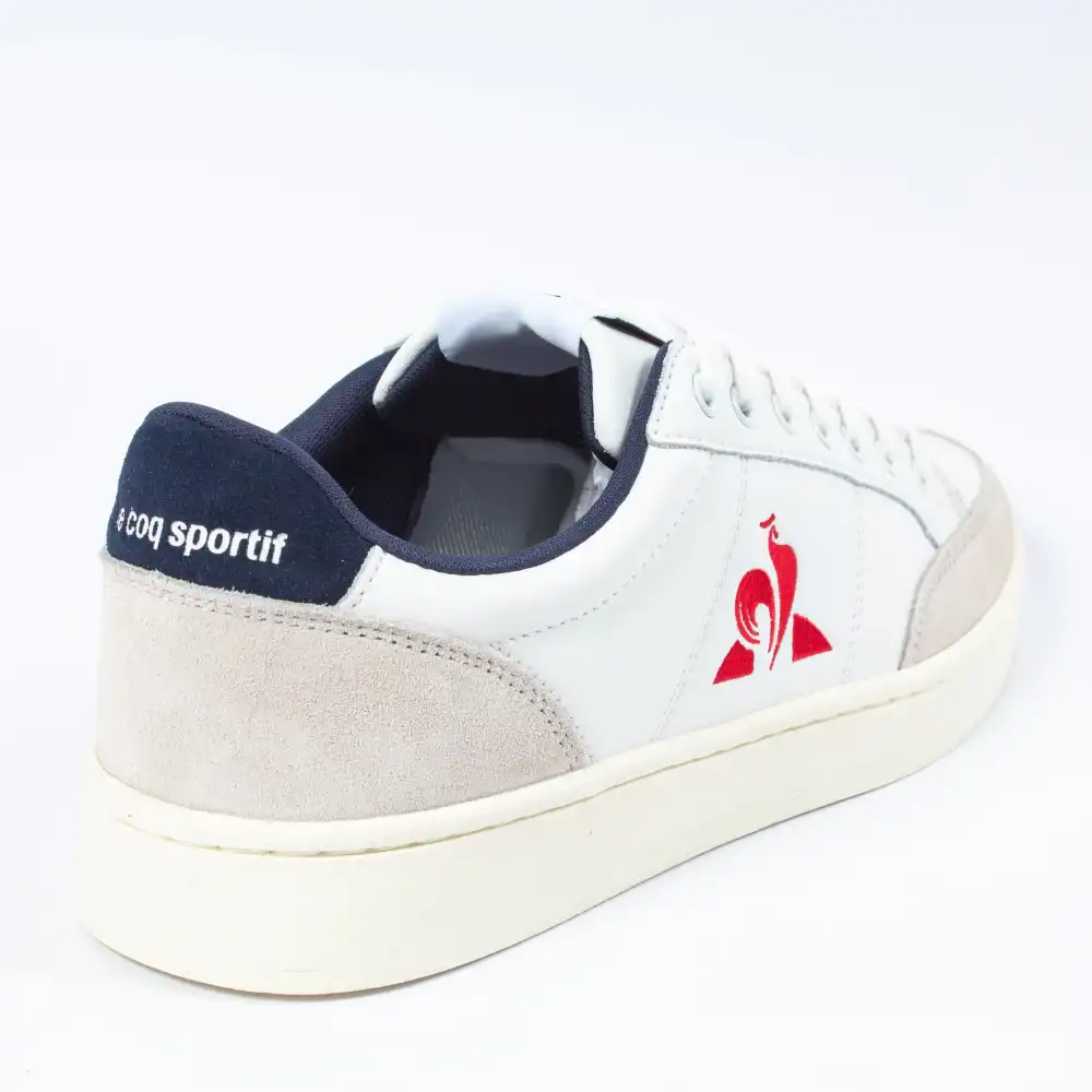 Basket basse homme Le Coq Sportif Court net Blanc - ZESHOES
