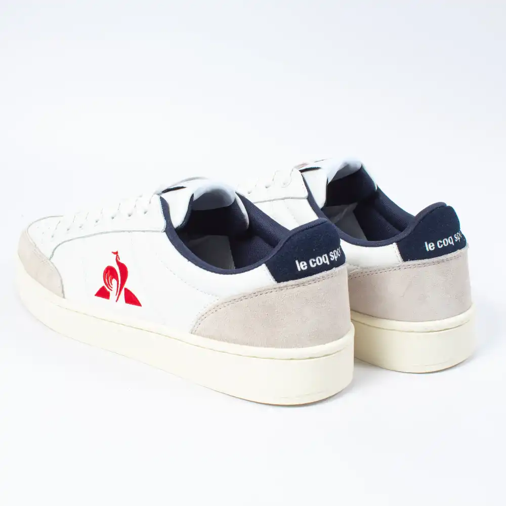 Basket basse homme Le Coq Sportif Court net Blanc - ZESHOES