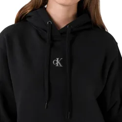 Robe femme Calvin Klein Robe pull Noir - ZESHOES