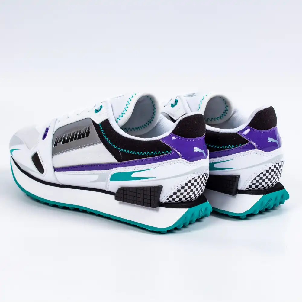 Basket basse femme Puma Mile rider sunny gataway wns Blanc - ZESHOES Basket basse femme Puma Mile rider sunny gataway wns Blanc - ZESHOES