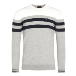 Sweat shirt homme Guess Brazos sweater Gris - ZESHOES