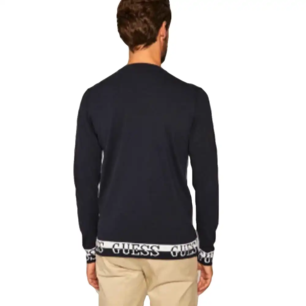 Sweat shirt homme Guess Nat Bleu - ZESHOES