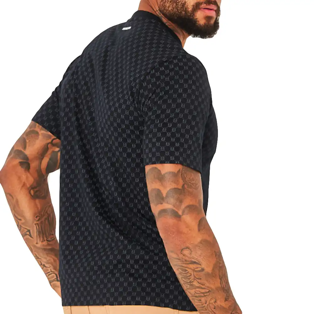 T shirt manche courte homme Sergio Tacchini Din Noir - ZESHOES