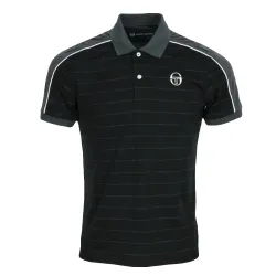 Polo manche courte Sergio Tacchini Fundi polo Noir - ZESHOES
