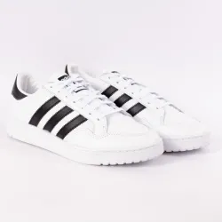 Basket basse homme Adidas Team court Blanc - ZESHOES