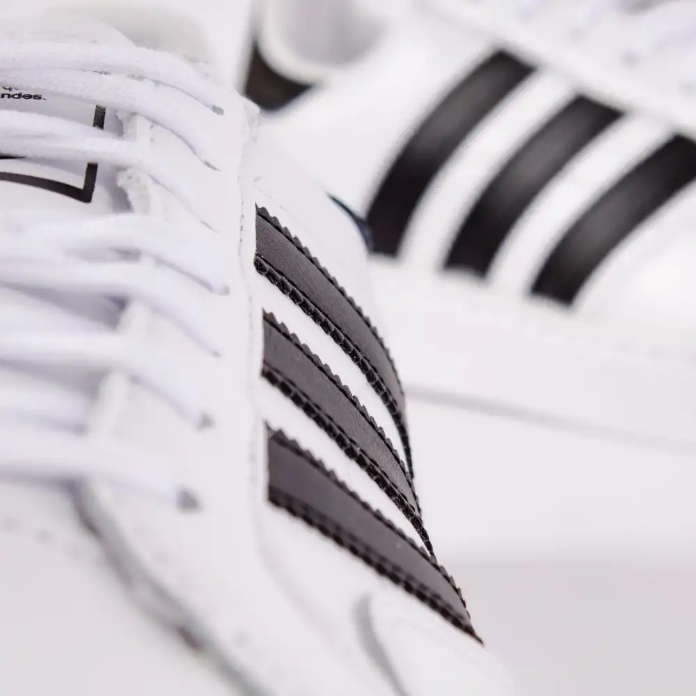 Basket basse homme Adidas Team court Blanc - ZESHOES