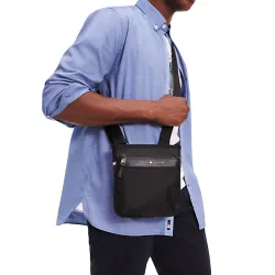Sac a bandouliere homme Tommy Jeans Elevated nylon mini crossover Noir