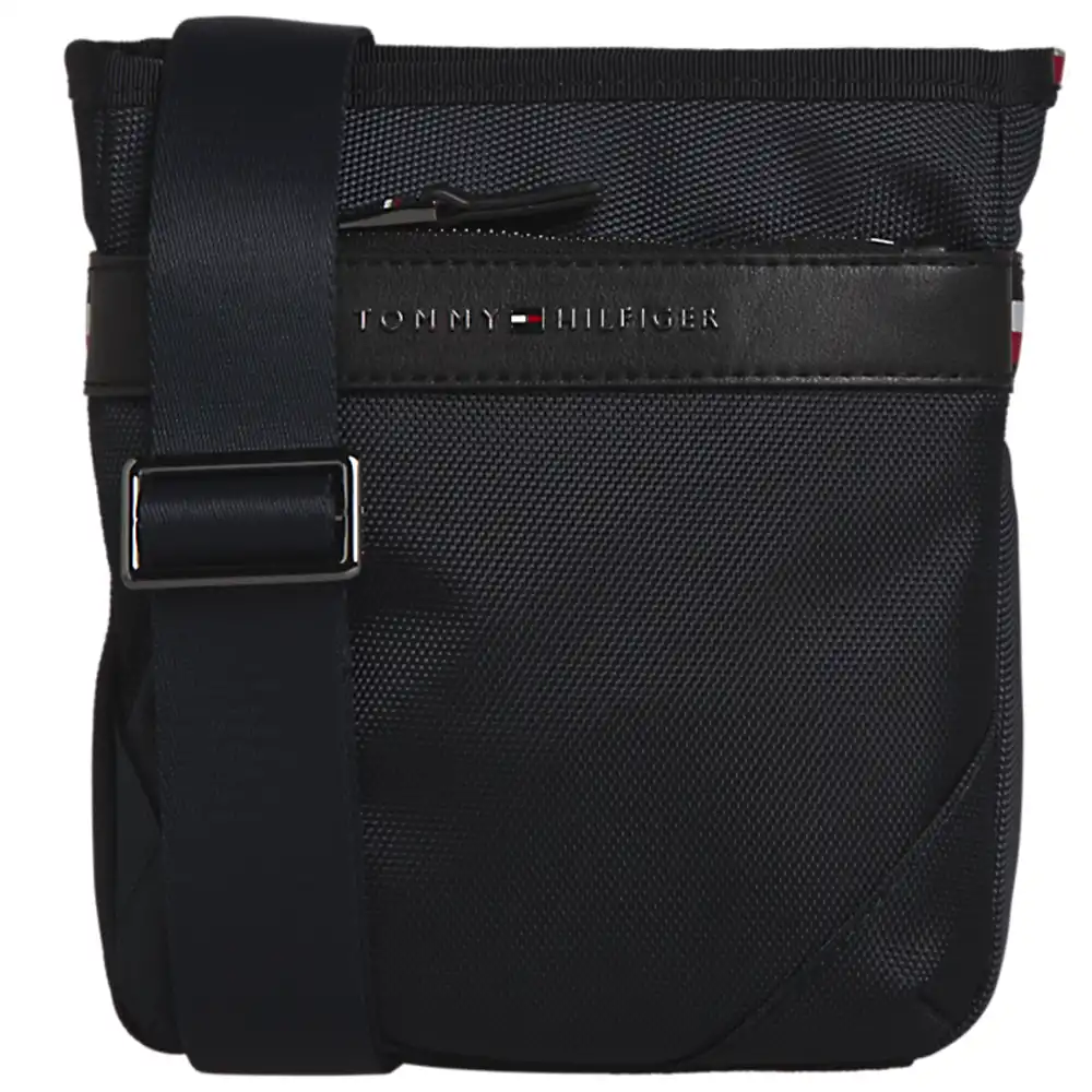 Sac a bandouliere homme Tommy Jeans Elevated nylon mini crossover Bleu - ZESHOES