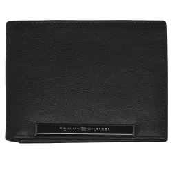 Portefeuille homme Tommy Jeans Corp plaque mini wallet Noir - ZESHOES