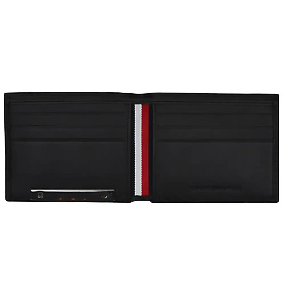 Portefeuille homme Tommy Jeans Corp plaque mini wallet Noir - ZESHOES