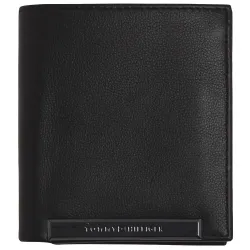 Portefeuille homme Tommy Jeans Corp plaque ns trifold Noir - ZESHOES