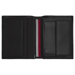 Portefeuille homme Tommy Jeans Corp plaque ns trifold Noir - ZESHOES