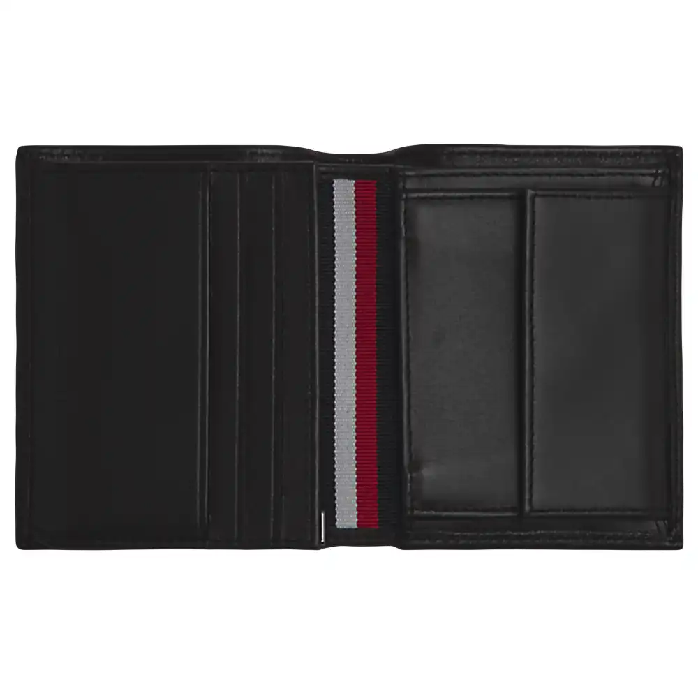 Portefeuille homme Tommy Jeans Corp plaque ns trifold Noir - ZESHOES