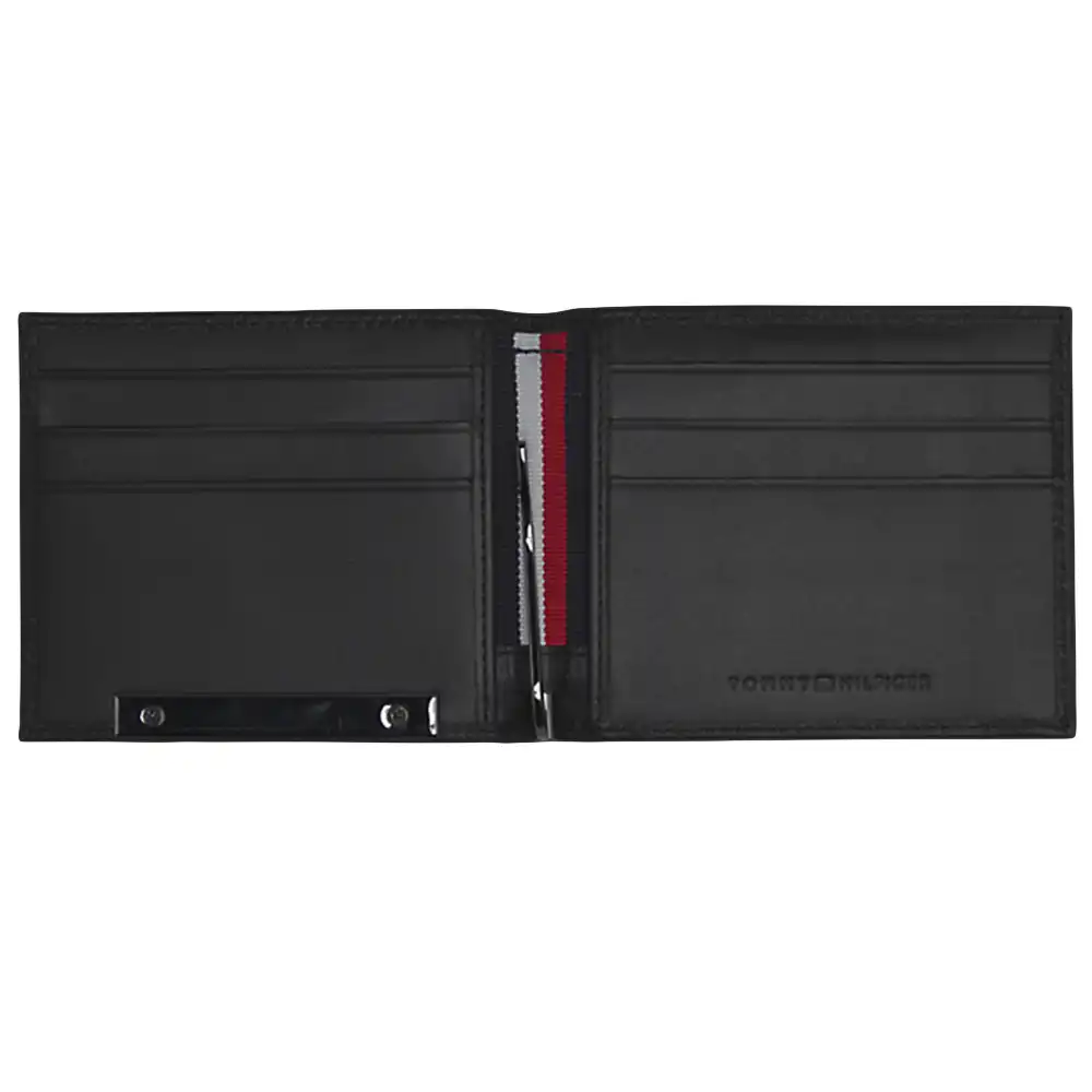 Portefeuille homme Tommy Jeans Corp plaque mini cc money clip Noir - ZESHOES