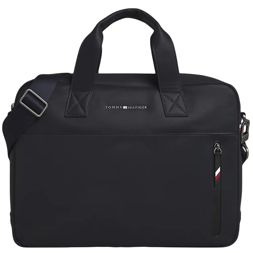 Sacoche ordinateur homme Tommy Jeans Essential pique computer bag Noir