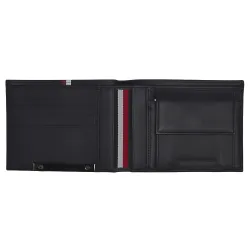 Portefeuille homme Tommy Jeans Corp plaque stripe extra cc&coin Bleu - ZESHOES