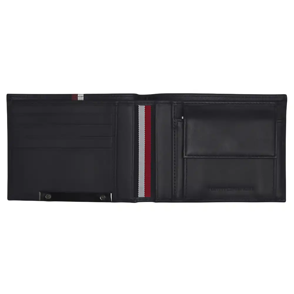 Portefeuille homme Tommy Jeans Corp plaque stripe extra cc&coin Bleu - ZESHOES