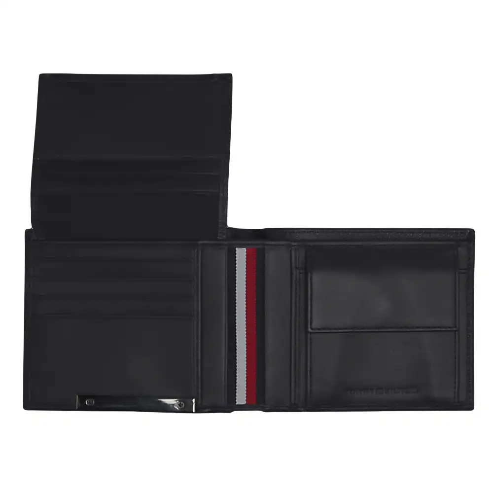 Portefeuille homme Tommy Jeans Corp plaque stripe cc flap&coin Bleu - ZESHOES