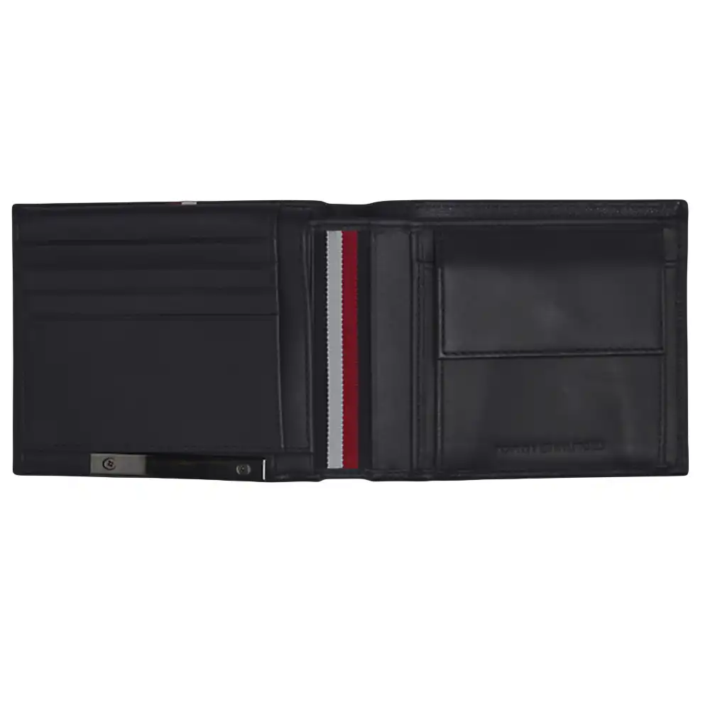 Portefeuille homme Tommy Jeans Corp plaque stripe cc flap&coin Bleu - ZESHOES