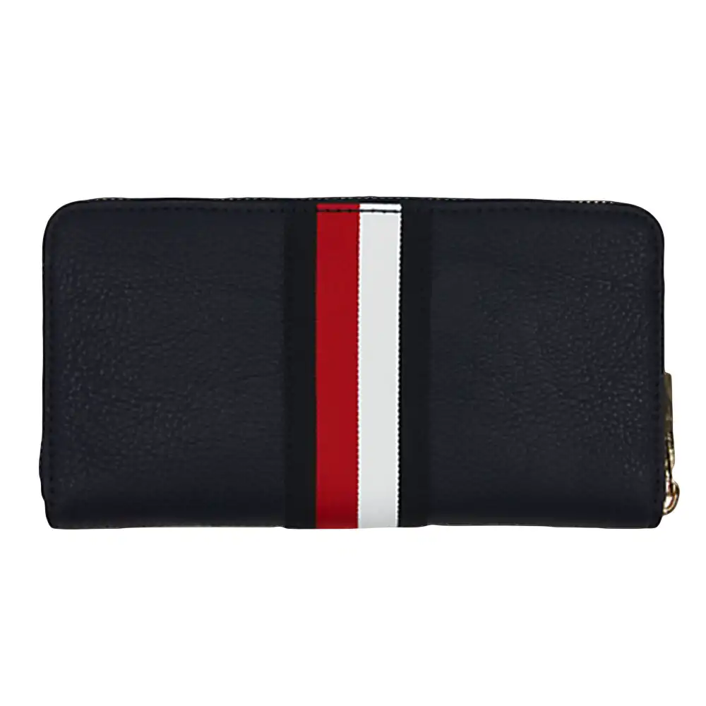 Portefeuille femme Tommy Jeans Th core lrg za wallet Bleu