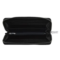 Portefeuille femme Tommy Jeans Th core erg za wallet Noir - ZESHOES